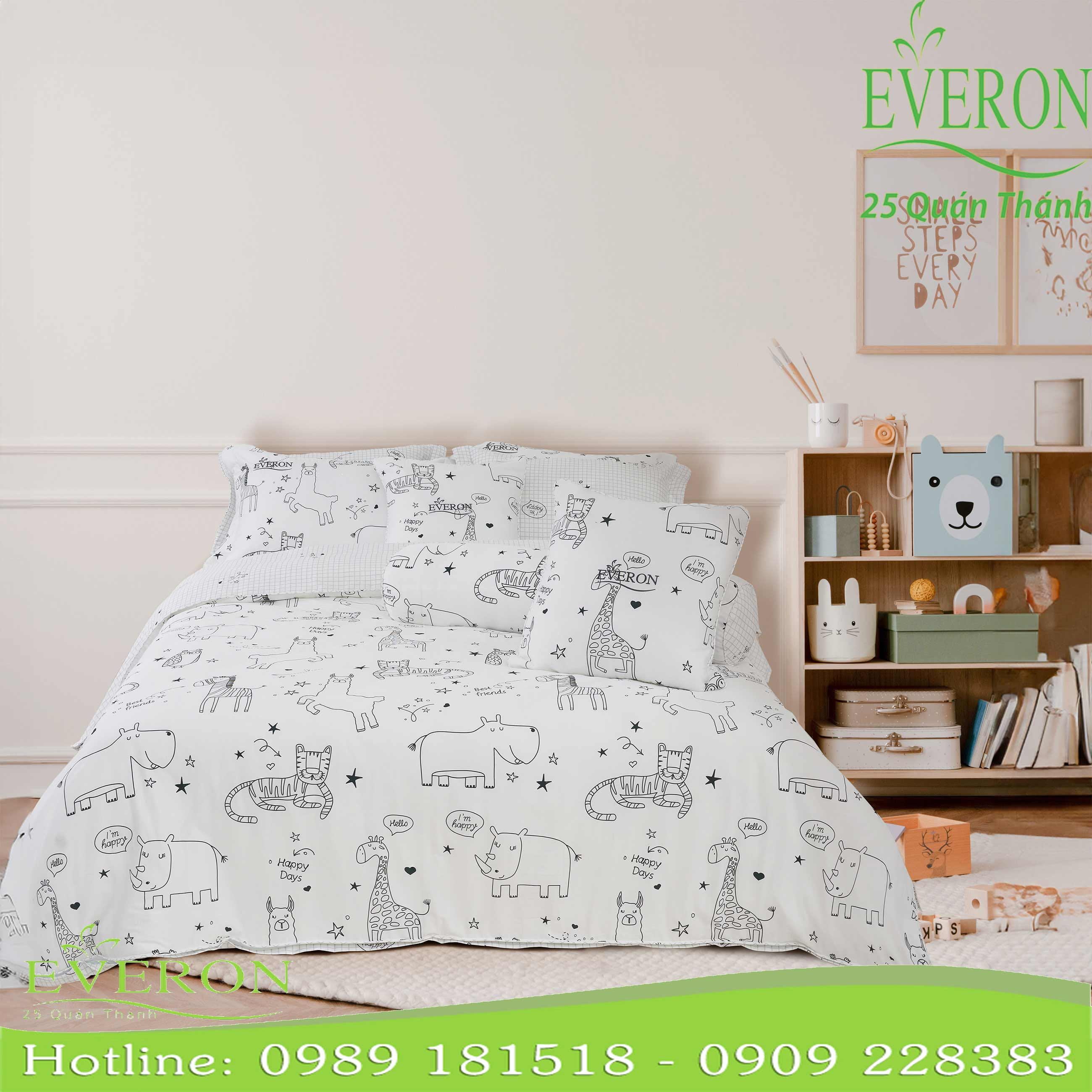 Bộ Chăn Ga Trẻ Em Everon CPC-25204